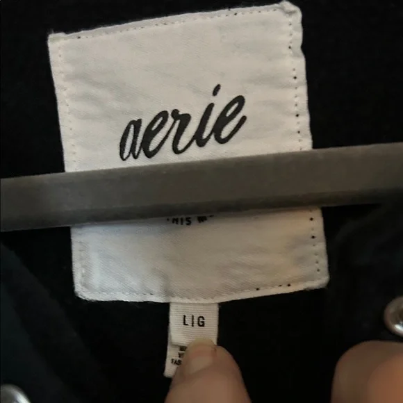 Aerie Black Sweatshirt - Picture 2 of 7